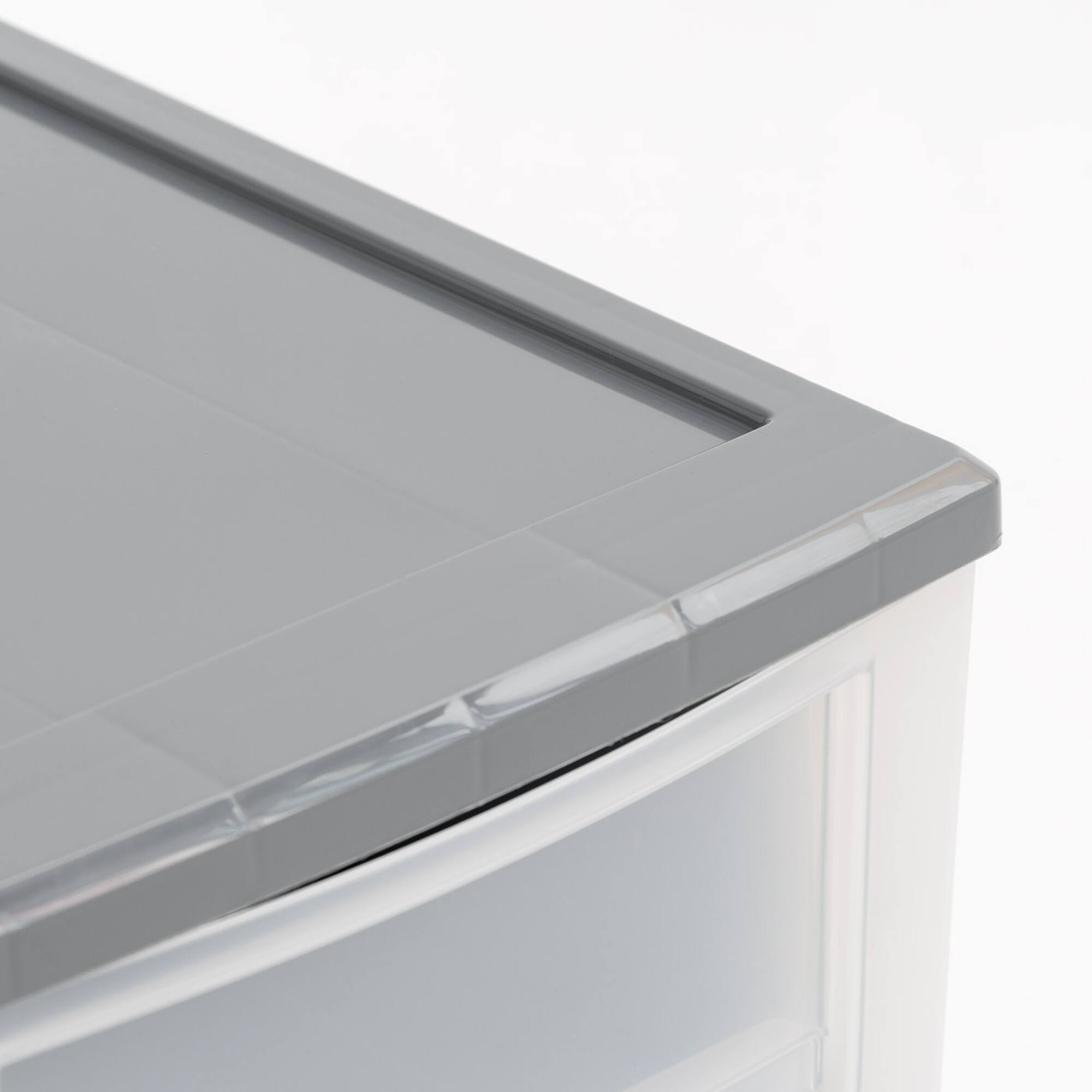 Iris® 6.5qt. Gray Stackable Drawer, 5 Pack